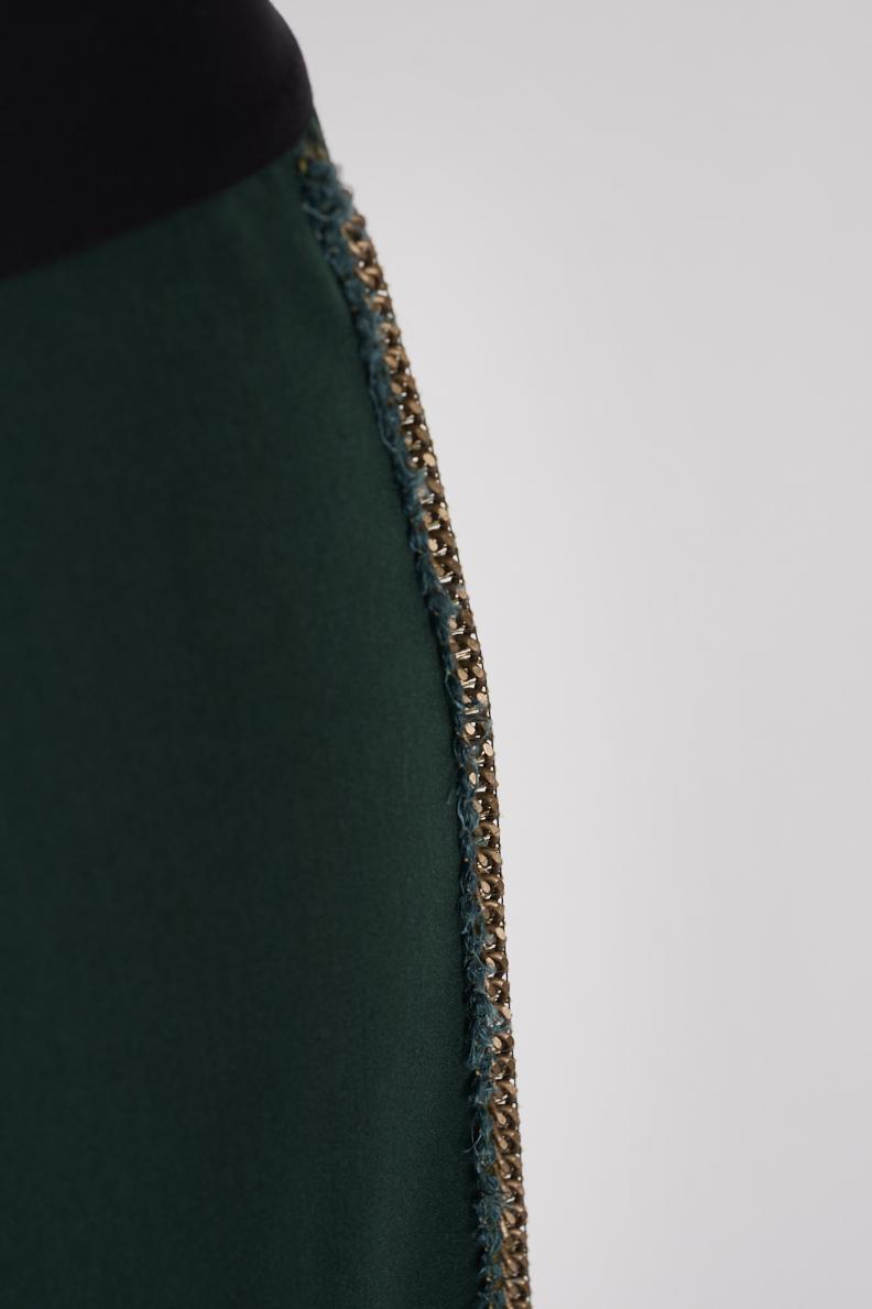 Save The Queen Pantalone largo verde bottiglia Vendita