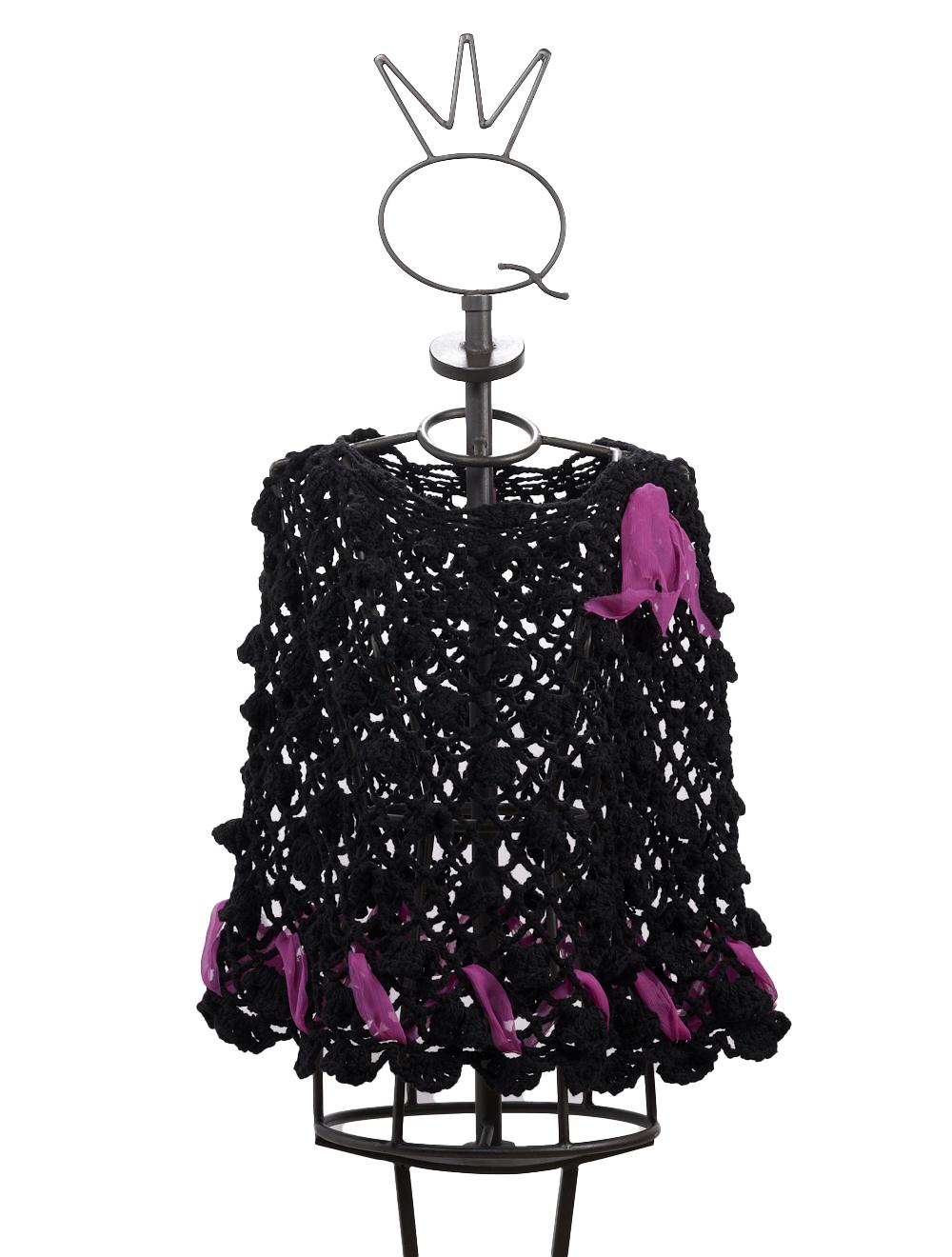 Save The Queen Poncho color nero Promozione