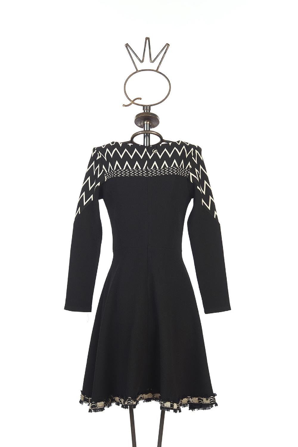 Save The Queen vestito corto in crepe 2025