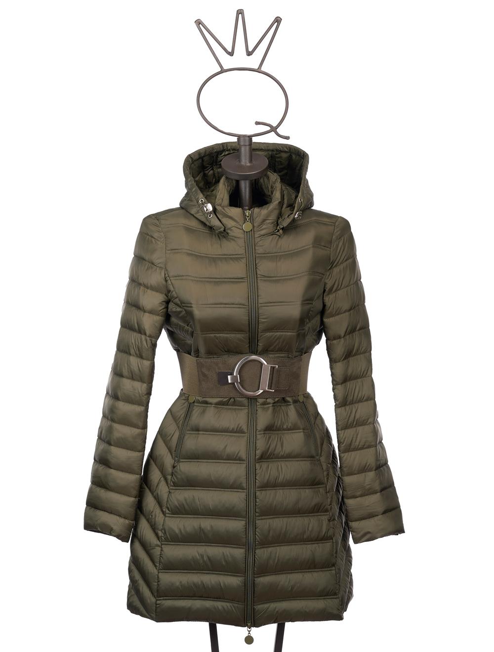 Save The Queen Piumino lungo color verde militare Qualità
