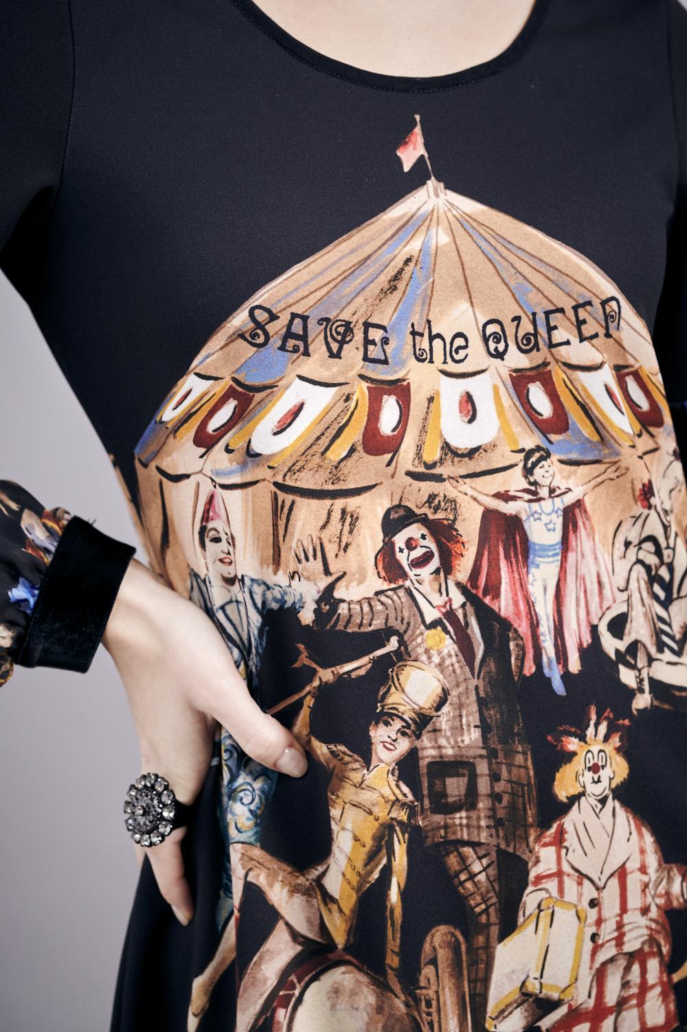 Save The Queen Vestito con stampa “circo” Negozi Online
