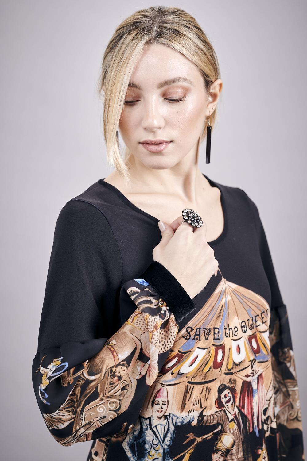 Save The Queen Vestito con stampa “circo” Negozi Online