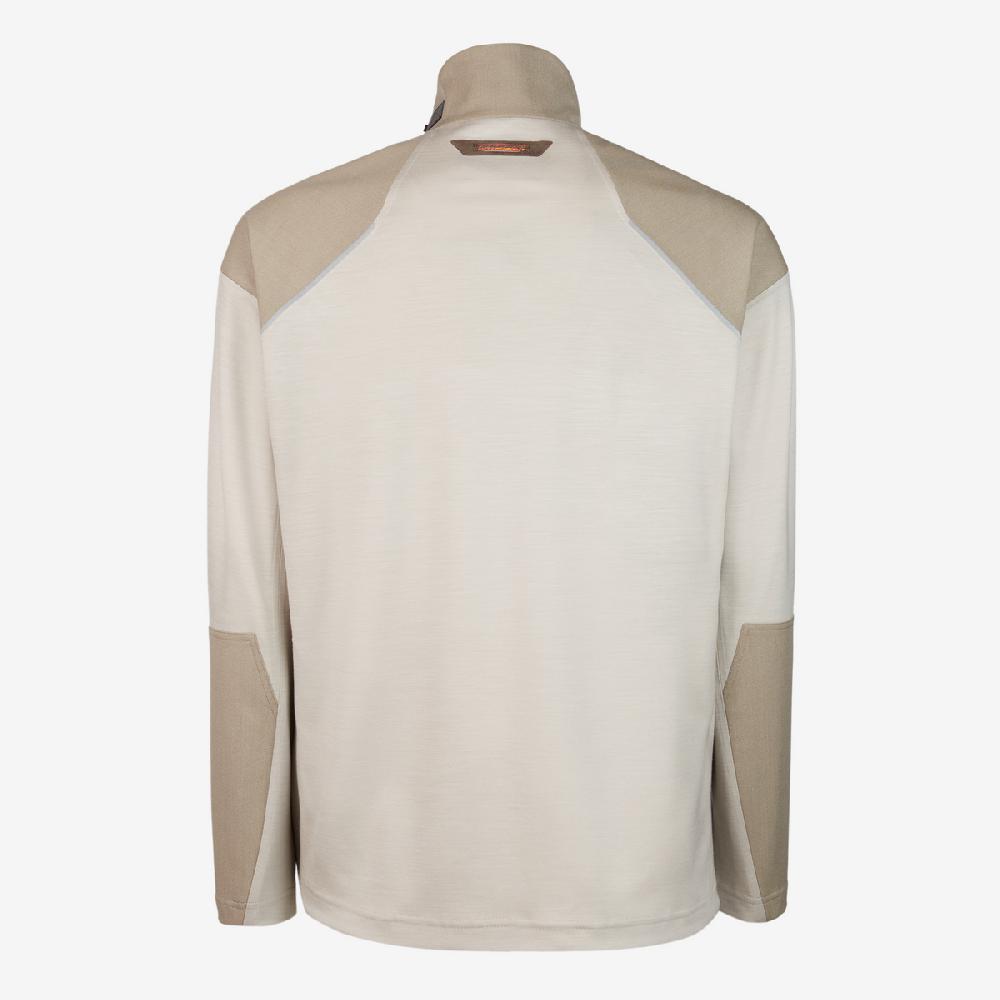 Sease Prua Felpa 2.0: felpa mezza zip - Driftwood Italy
