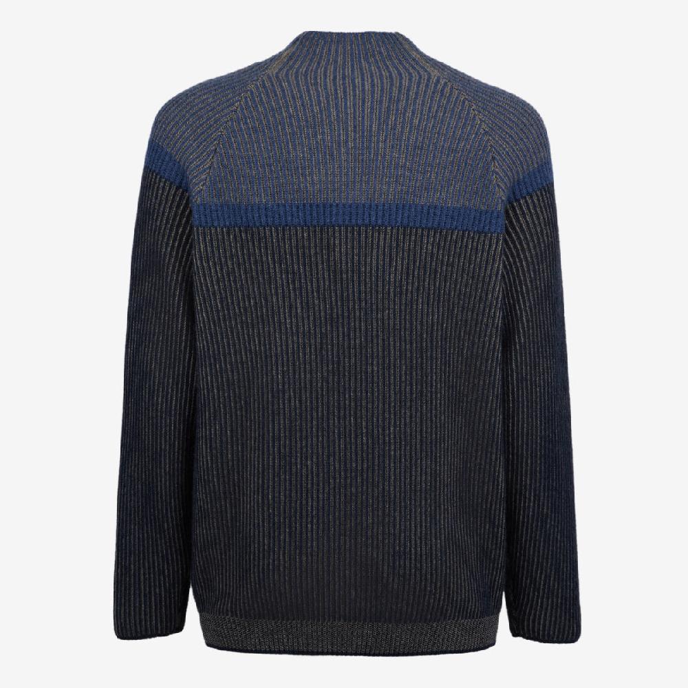 Sease Dinghy Mock: Maglione 100% cashmere - Blu Offerta
