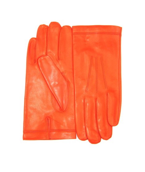 Sermoneta Gloves Guanto in Nappa foderato seta Arancio 2025
