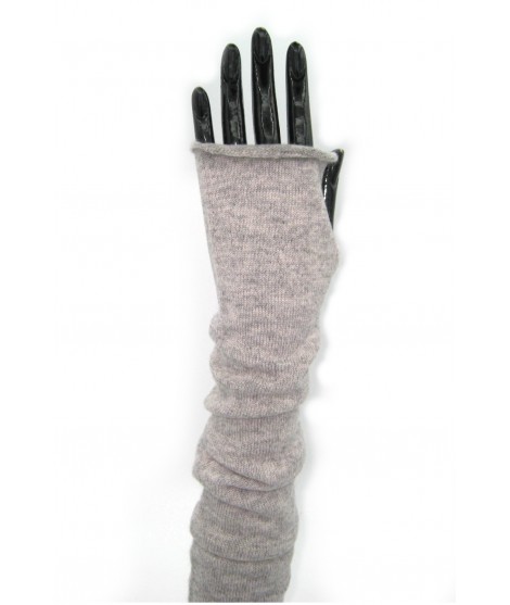 Sermoneta Gloves Manicotto in 100%cashmere 10bt Grigio chiaro Moda