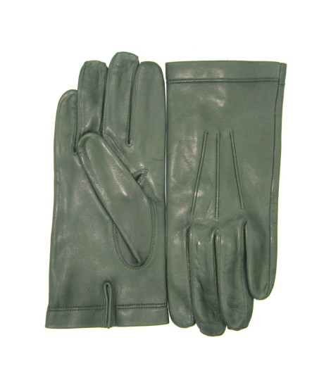 Sermoneta Gloves Guanto in Nappa foderato seta Verde scuro Saldi Di Fabbrica