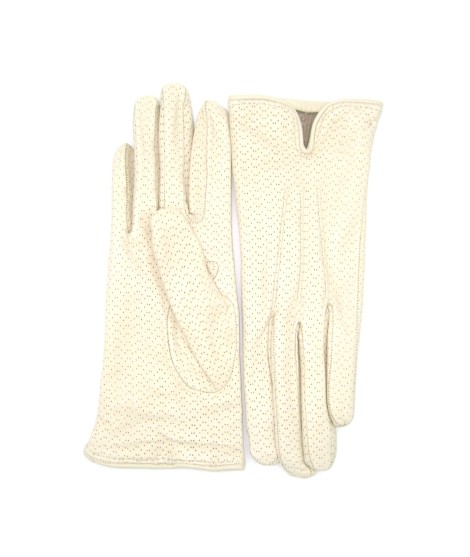 Sermoneta Gloves Guanti in Nappa foderato cashmere Panna Convenienza