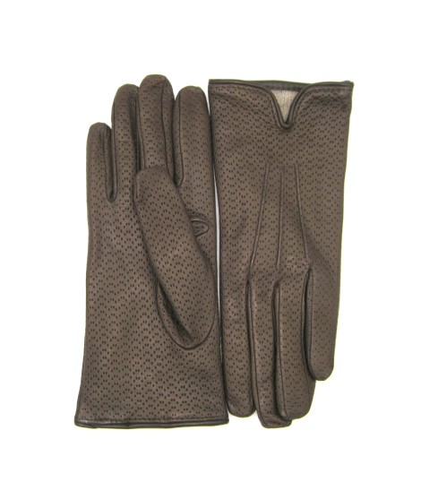 Sermoneta Gloves Guanti in Nappa foderato cashmere Testa di Moro Presa