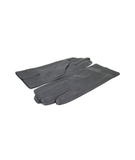 Sermoneta Gloves Guanto in Nappa sfoderato Navy Economico