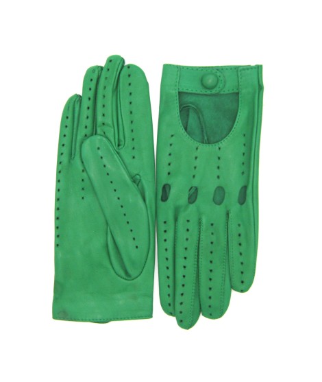 Sermoneta Gloves Guanto Guida sfoderato dita intere Verde smeraldo In Vendita