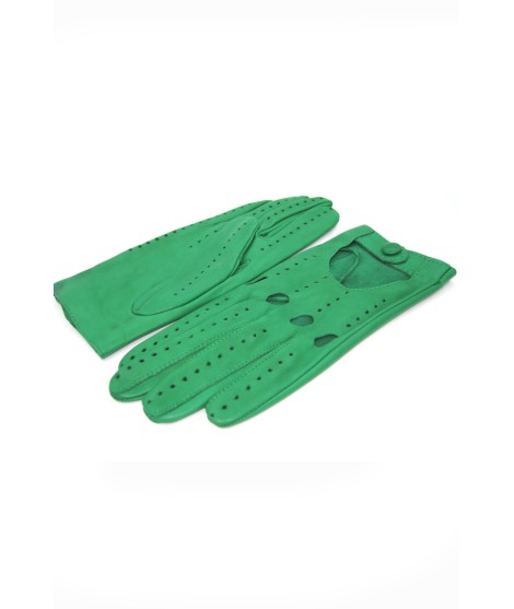 Sermoneta Gloves Guanto Guida sfoderato dita intere Verde smeraldo In Vendita