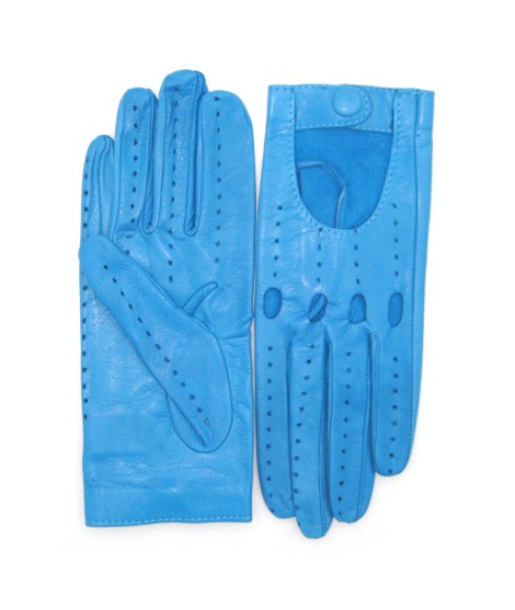 Sermoneta Gloves Guanto Guida in Nappa sfoderato dita intere Turchese Offerte