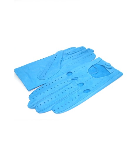Sermoneta Gloves Guanto Guida in Nappa sfoderato dita intere Turchese Offerte