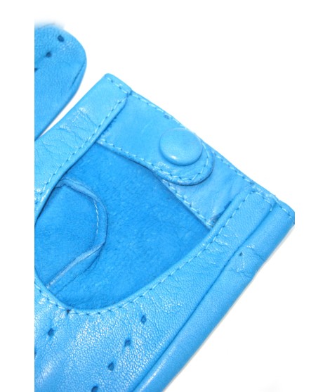 Sermoneta Gloves Guanto Guida in Nappa sfoderato dita intere Turchese Offerte