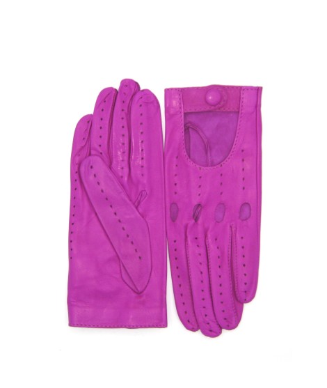 Sermoneta Gloves Guanto Guida in Nappa sfoderato dita intere Fucsia Vendita Calda