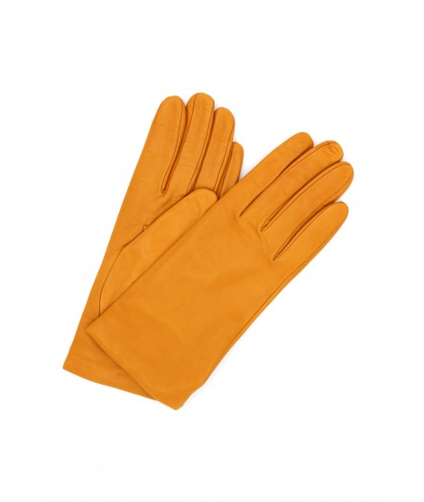 Sermoneta Gloves Guanto Nappa foderato cashmere Old gold
