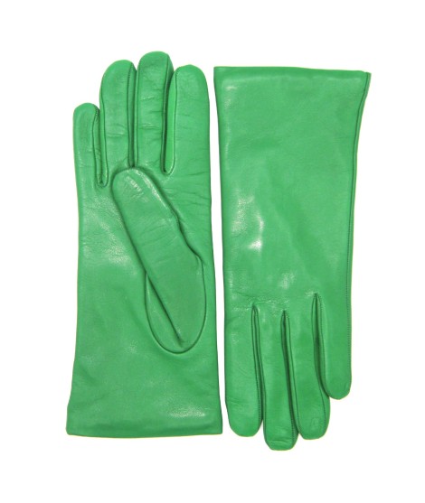 Sermoneta Gloves Guanto Nappa foderato cashmere Verde smeraldo Italia