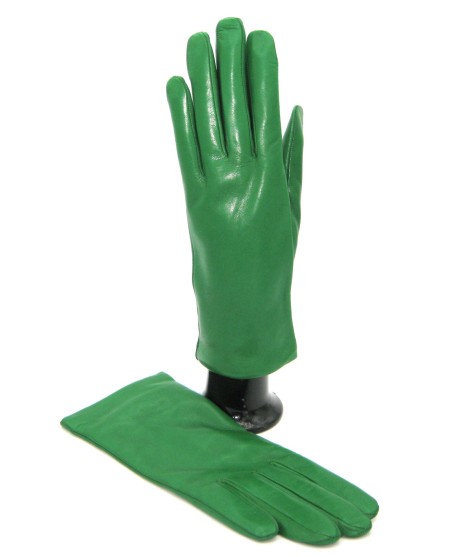 Sermoneta Gloves Guanto Nappa foderato cashmere Verde smeraldo Italia