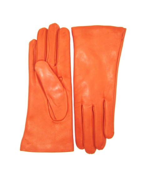 Sermoneta Gloves Guanto Nappa foderato cashmere Arancio scuro 2025