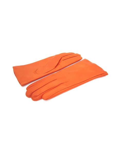 Sermoneta Gloves Guanto Nappa foderato cashmere Arancio scuro 2025
