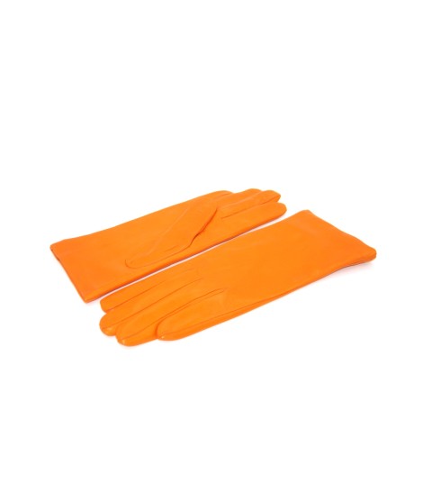 Sermoneta Gloves Guanto in Nappa foderato cashmere Arancio In Linea