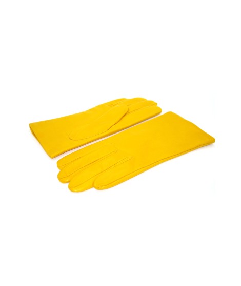 Sermoneta Gloves Guanto Nappa foderato cashmere Giallo Ocra Nuovo