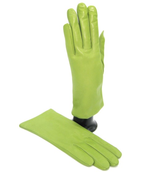 Sermoneta Gloves Guanto Nappa foderato cashmere Verde Pistacchio Qualità