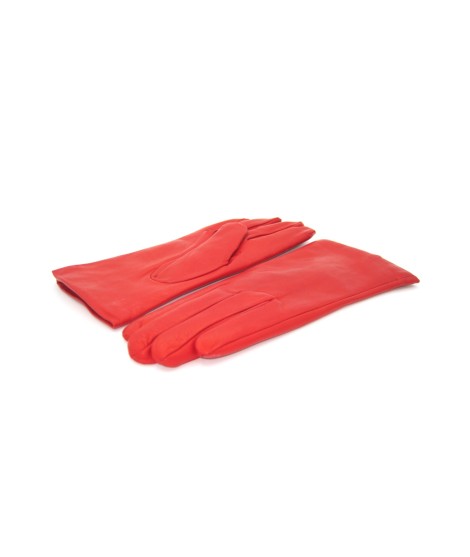 Sermoneta Gloves Guanto Nappa foderato cashmere Rosso Spedizione Gratuita