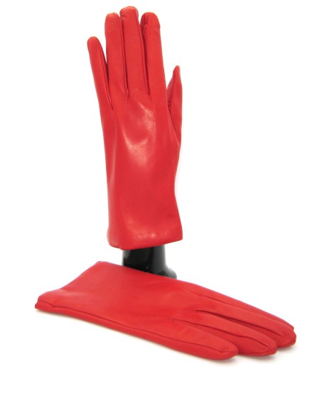 Sermoneta Gloves Guanto Nappa foderato cashmere Rosso Spedizione Gratuita