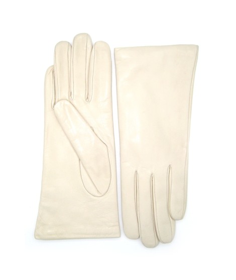 Sermoneta Gloves Guanto Nappa foderato cashmere Panna Consegna Veloce