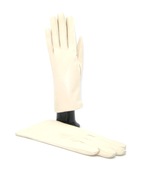 Sermoneta Gloves Guanto Nappa foderato cashmere Panna Consegna Veloce