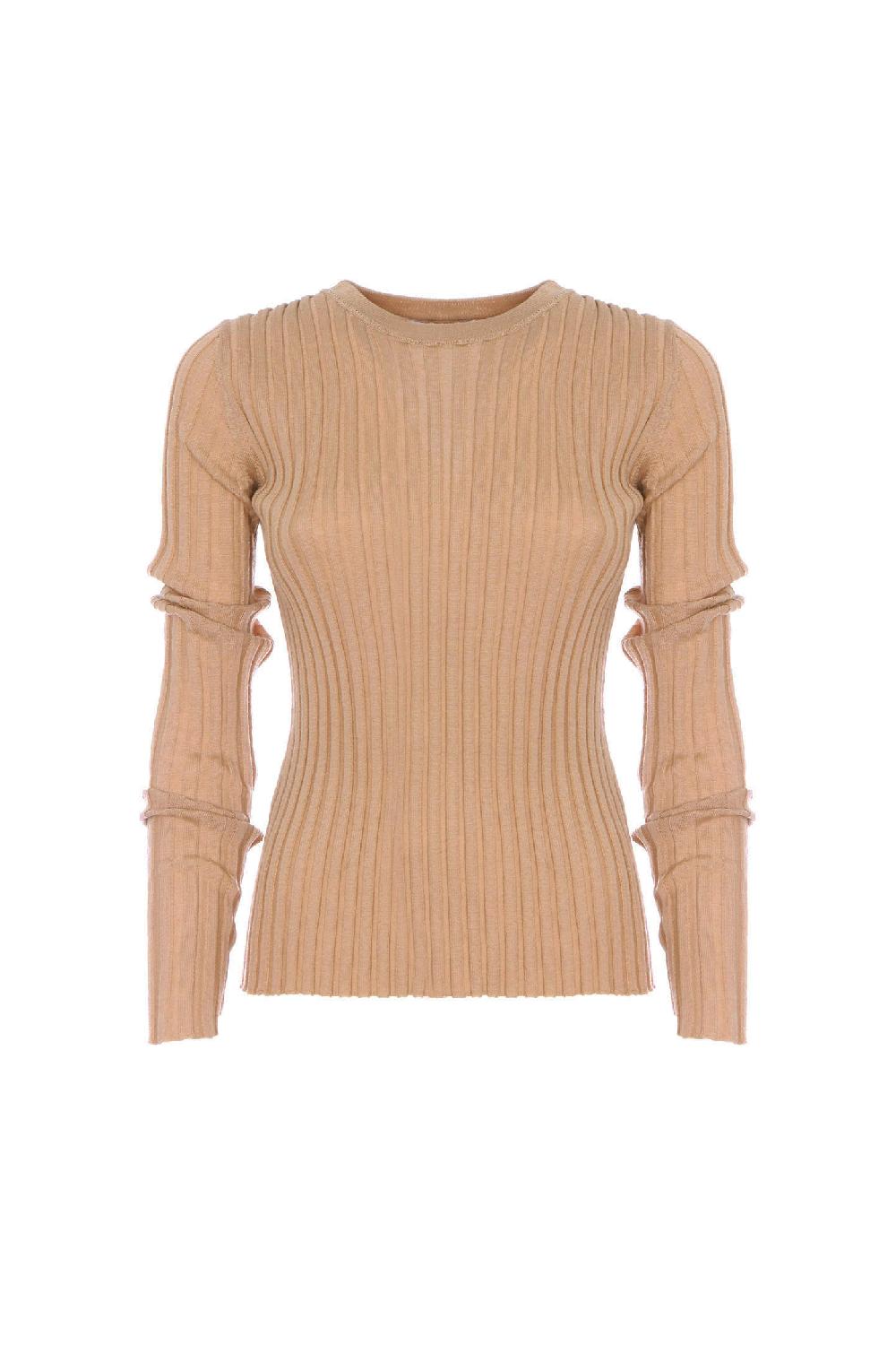 Soallure MAGLIA GIROCOLLO A COSTINE IN LANA Consegna Veloce