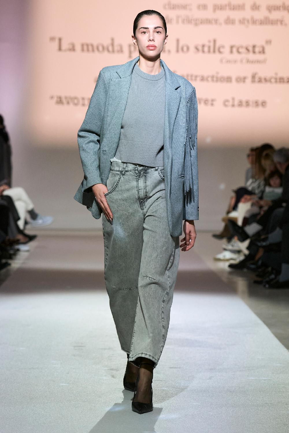 Soallure JEANS BALOON A VITA ALTA SFRANGIATO Moda