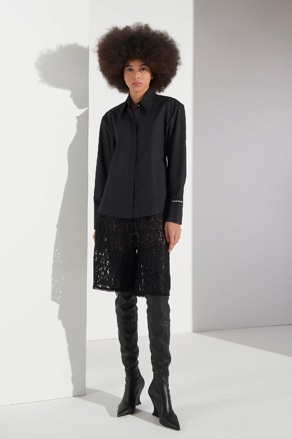 Soallure CAMICIA A CLESSIDRA IN COTONE Affare Del Giorno