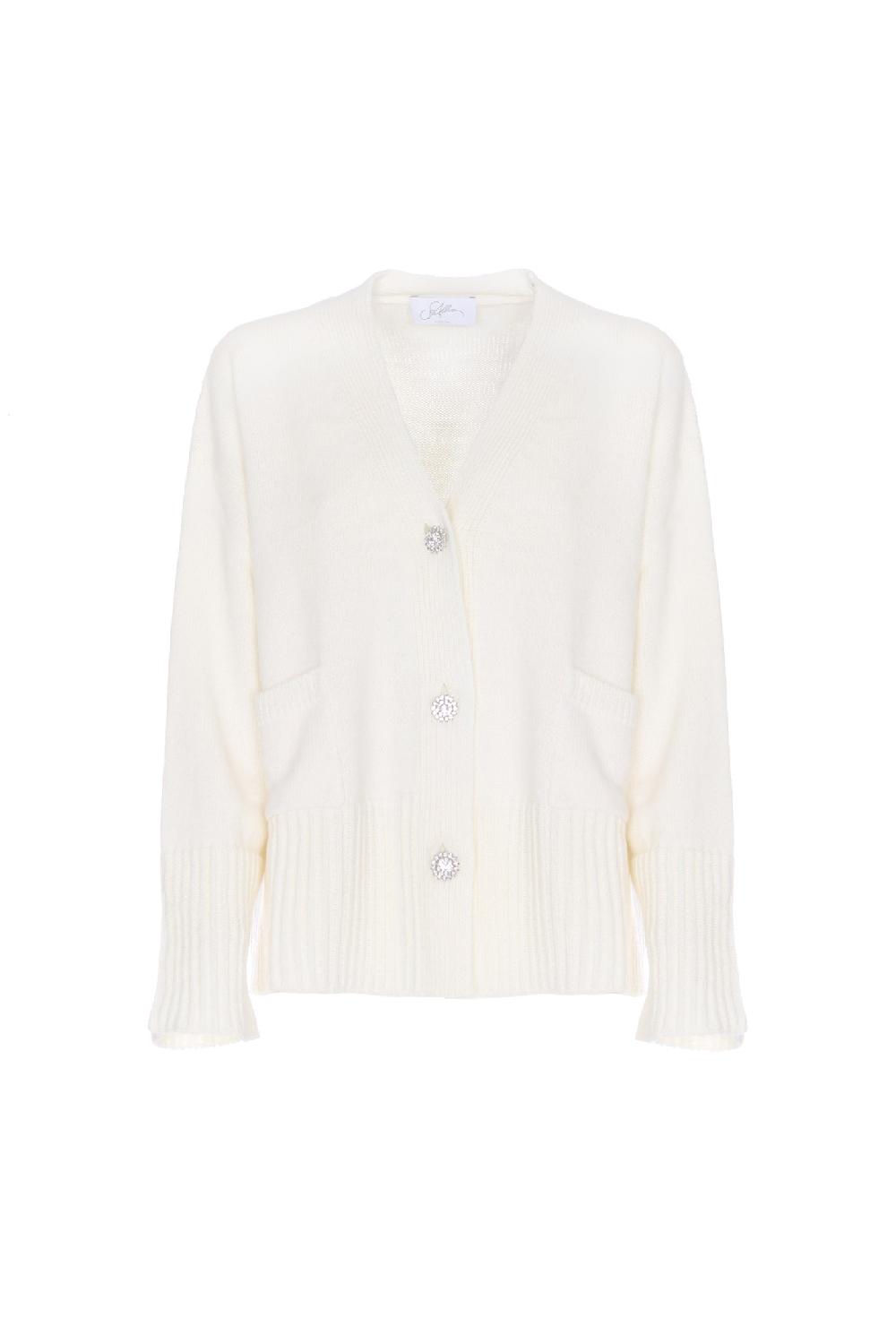 Soallure CARDIGAN OVER CON TASCHE IN LANA E ALPACA Sottocosto