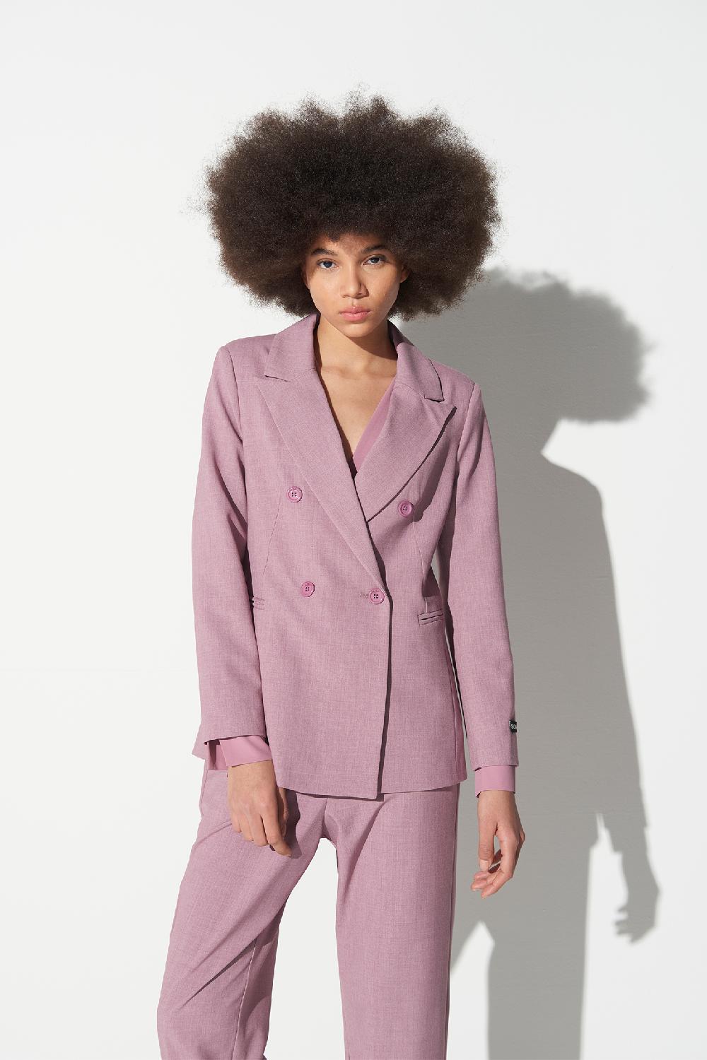Soallure GIACCA DOPPIOPETTO TESSUTO BOY Moda