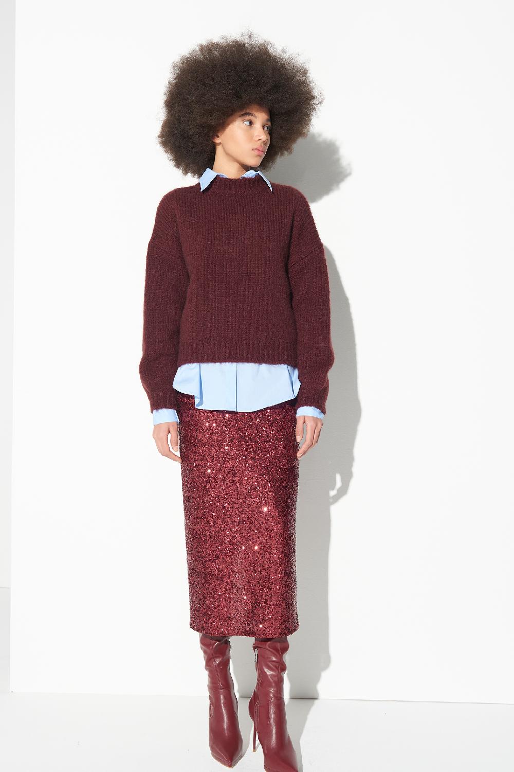 Soallure GONNA TUBINO PAILLETTES MIDI Vendita