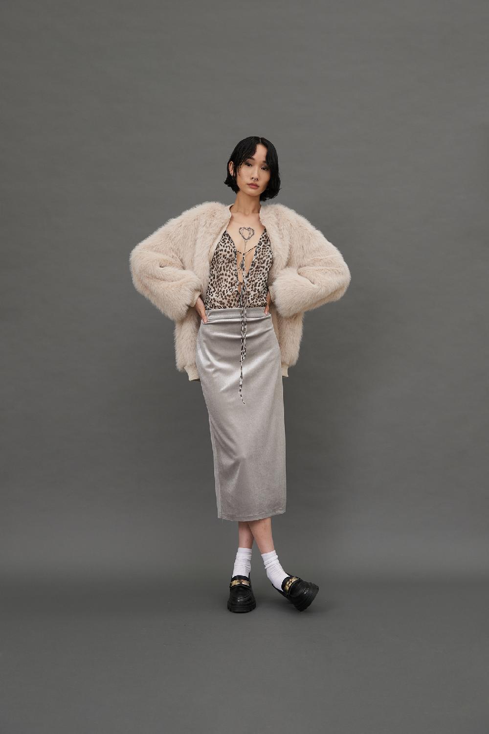 Soallure GONNA MIDI A TUBINO IN VELLUTO SPARKLE Negozi Online