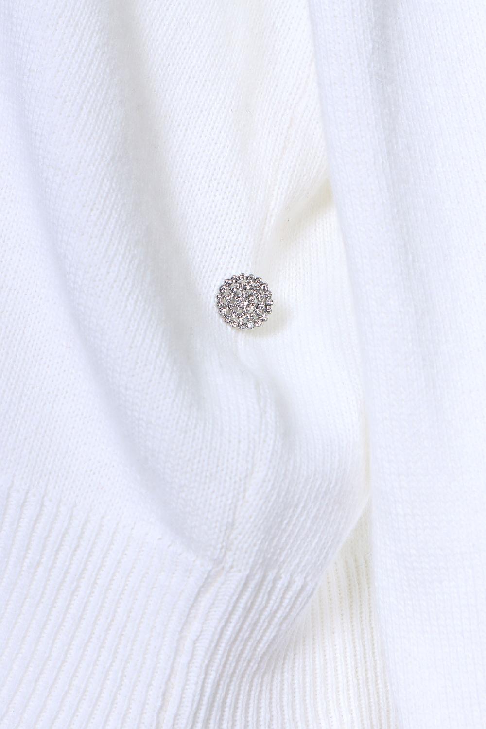 Soallure CARDIGAN BOTTONE GIOIELLO MISTO CACHEMIRE Cyber Monday