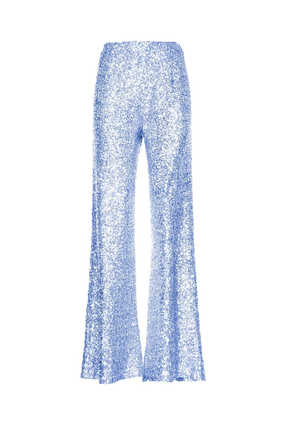 Soallure PANTALONE PALAZZO PAILLETTES Offerta per la Festa della Mamma