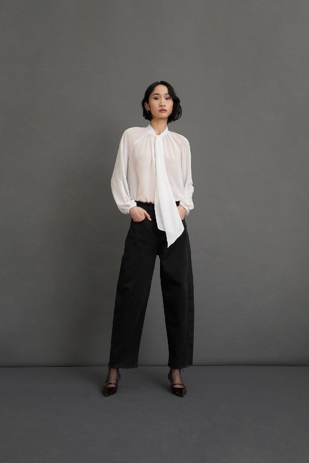 Soallure JEANS A CAROTA OVER FIT TAGLIO VIVO Offerte esclusive