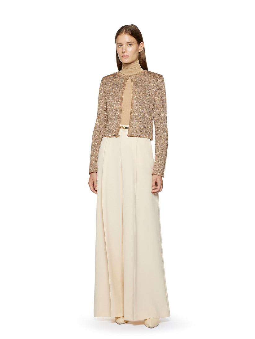 Space Simona Corsellini Pantalone largo con fibbia oro Fino Al -60%