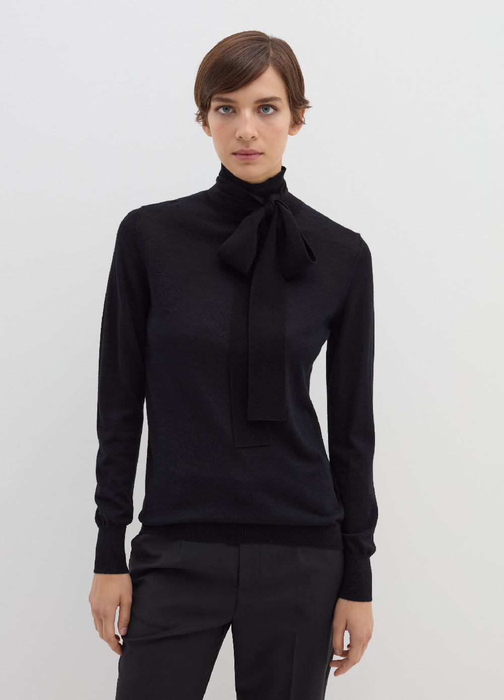 Stefanel Maglia a collo alto con foulard Novità