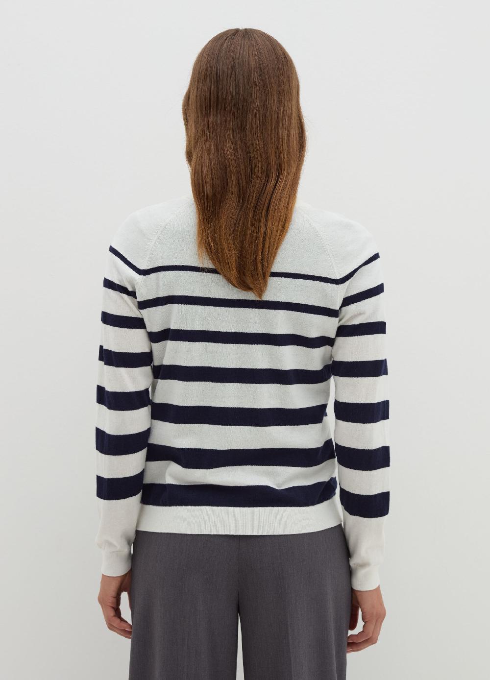 Stefanel Maglia a righe in lana cotone e cashmere Acquista Ora