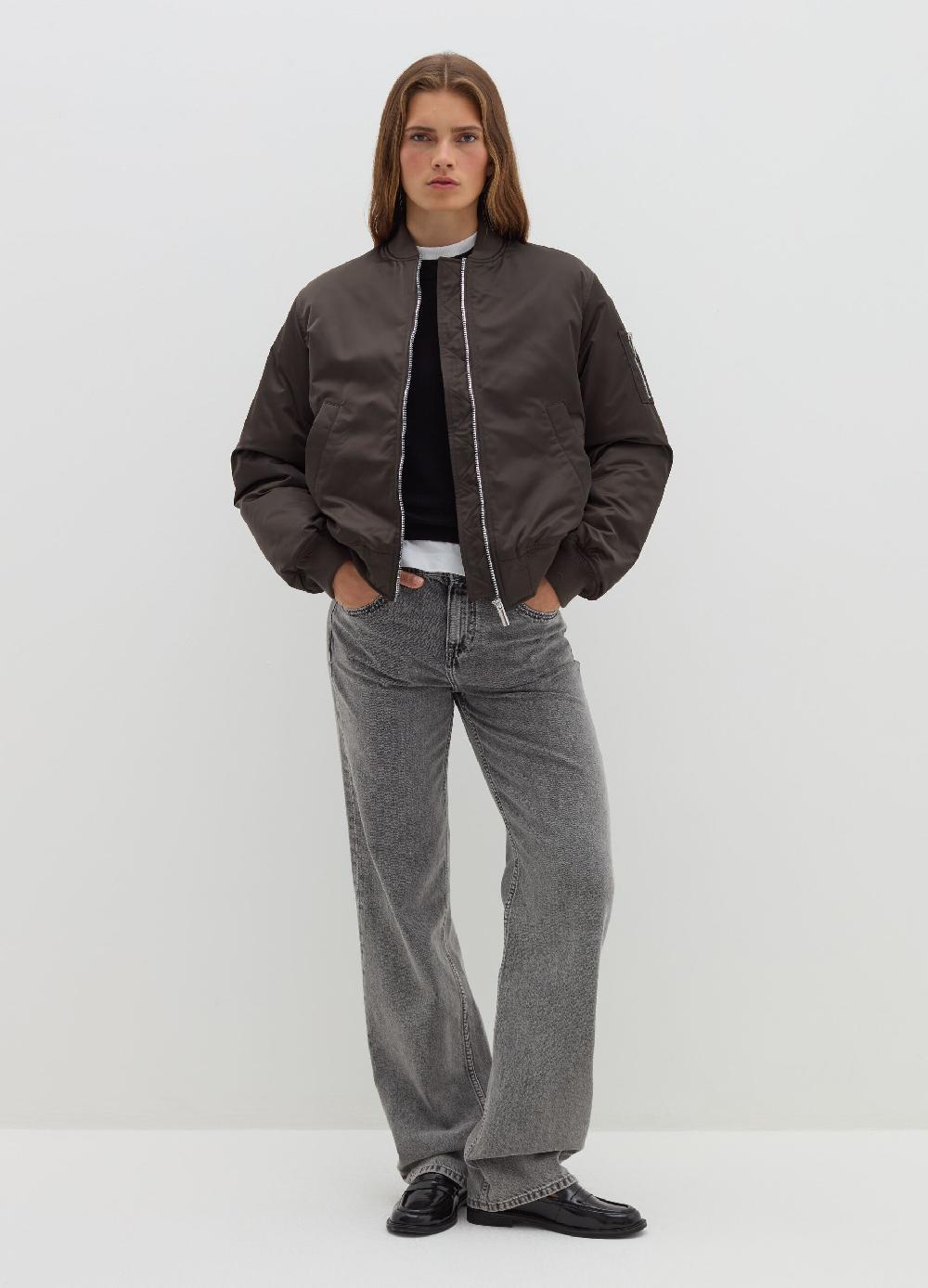 Stefanel Bomber full-zip effetto satin Promozione Limitata