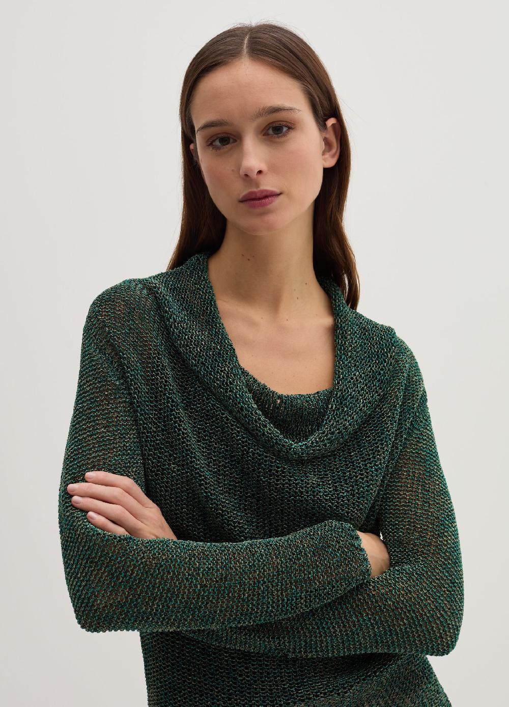 Stefanel Maglia semilucida traforata jacquard Vendita
