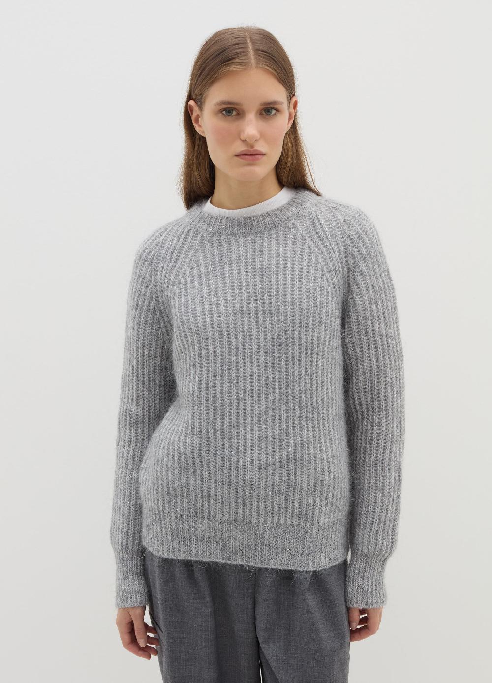 Stefanel Pullover a coste inglesi con micro paillettes Consegna Veloce