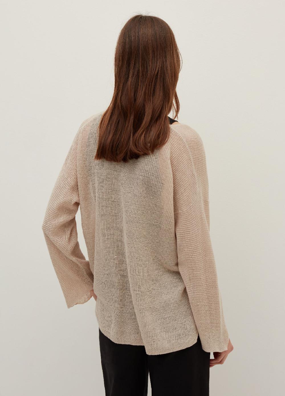 Stefanel Maglia in lino maniche a tre quarti Offerta