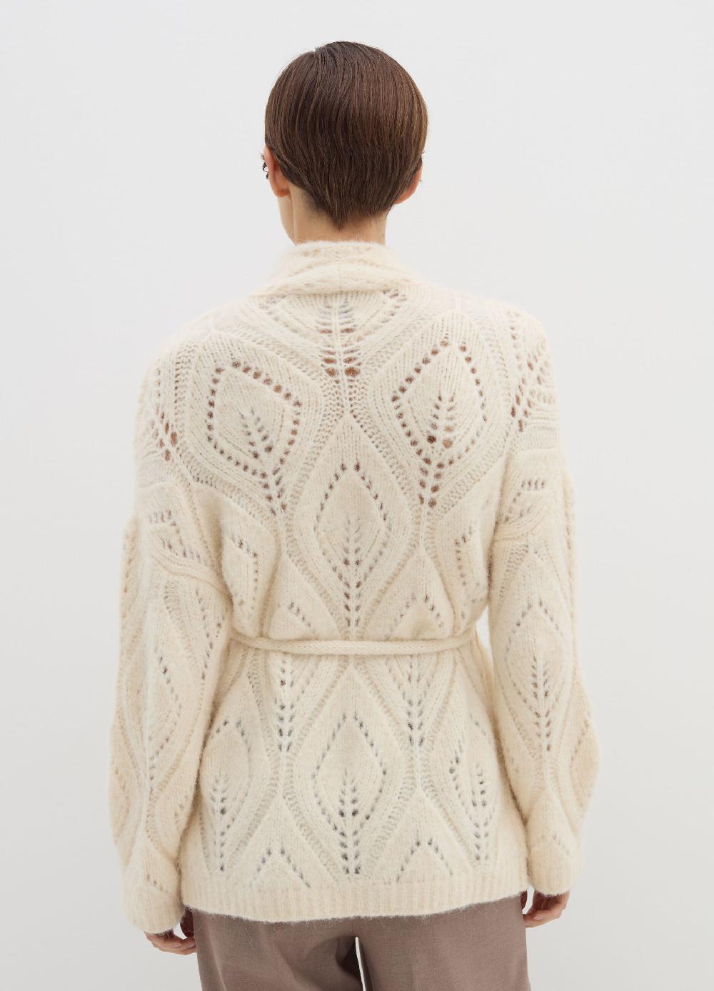 Stefanel Cardigan in alpaca con cintura Convenienza